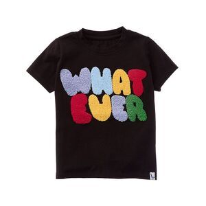 Preppygoose Girls  Whatever T-Shirt, Black